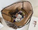Single Shoulder Women's Bags Leopard Print Casual Shopping Bag Large Capacity Fashion Tote Bag