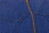 Women Sleeveless Denim Dress