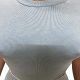 Women's Casual Solid Color  Short Sleeve Bodysuit Shorts Two Piece Set