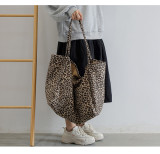 Single Shoulder Women's Bags Leopard Print Casual Shopping Bag Large Capacity Fashion Tote Bag