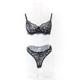 Women bra lace lace hollow sexy Lingerie two-piece set