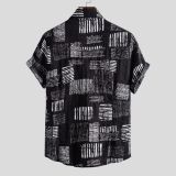 Men's Summer Floral Casual Short-sleeved shirt