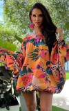 Women Loose Off Shoulder Mini Dress