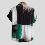Men's Summer Floral Casual Short-sleeved shirt