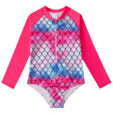 Girls' Long Sleeve One-Piece Swimsuit