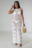Women Dress Sun Protection Shirt Beach Long Dress Knitting Dress