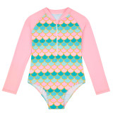 Girls' Long Sleeve One-Piece Swimsuit
