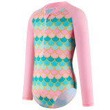 Girls' Long Sleeve One-Piece Swimsuit