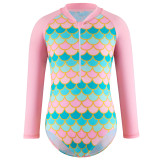Girls' Long Sleeve One-Piece Swimsuit