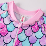 Girls' Long Sleeve One-Piece Swimsuit