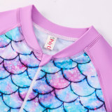 Girls' Long Sleeve One-Piece Swimsuit