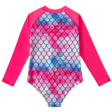 Girls' Long Sleeve One-Piece Swimsuit
