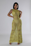 Women Dress Sun Protection Shirt Beach Long Dress Knitting Dress