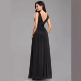 Elegant Sexy V-Neck Low Back Evening Dress Formal Party Gown（Processing time need 3-6 days）