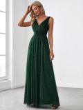 Elegant Sexy V-Neck Low Back Evening Dress Formal Party Gown（Processing time need 3-6 days）