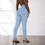Women Ripped Denim Pants
