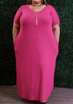 Plus Size Women Casual Loose Dress Plus Size Women Casual Loose Dress