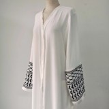 Women embroidered tassel dress without headscarf