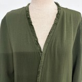 Women embroidered tassel dress without headscarf