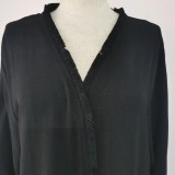 Women embroidered tassel dress without headscarf