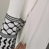 Women embroidered tassel dress without headscarf