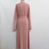 Women embroidered tassel dress without headscarf