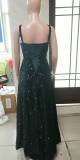 Luxury Sequin Prom Dress Side Slit Glitter Long A Line Formal Party Evening Dress(process time 3-7days)