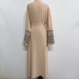 Women embroidered tassel dress without headscarf