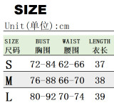 Women Metal Chain Crop T-shirt