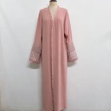 Women embroidered tassel dress without headscarf