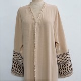 Women embroidered tassel dress without headscarf