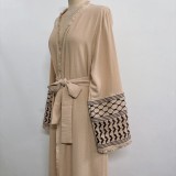 Women embroidered tassel dress without headscarf