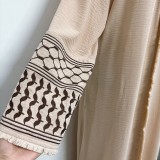 Women embroidered tassel dress without headscarf