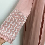 Women embroidered tassel dress without headscarf