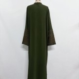 Women embroidered tassel dress without headscarf