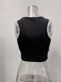 Summer Sexy Sleeveless Solid Color Vest Top