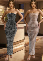 Women Solid beaded sleeveless dress Women Solid beaded sleeveless dress