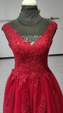 Bride Princess Fantasy Chic V-Neck Puffy Wedding Dress（Processing time need 3-6 days）