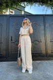Women Summer Ladies Short Sleeve Chic Fashion Casual Women Two-Piece Pants Set