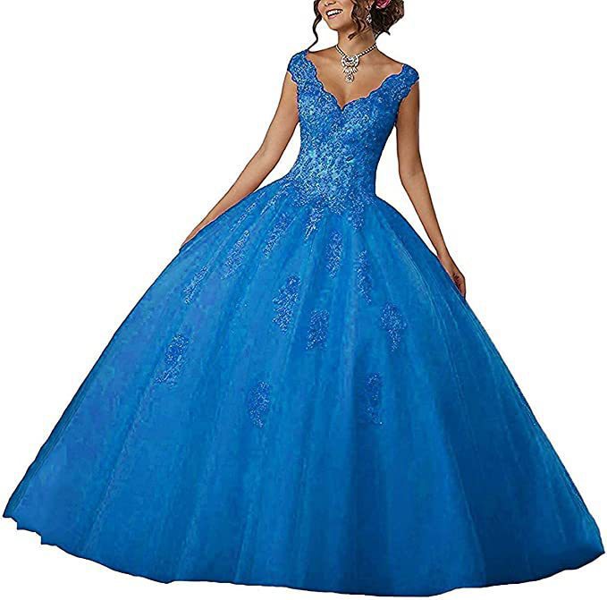 Bride Princess Fantasy Chic V-Neck Puffy Wedding Dress(Processing time need 3-6 days)