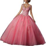 Bride Princess Fantasy Chic V-Neck Puffy Wedding Dress（Processing time need 3-6 days）