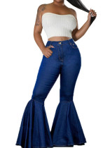 Women fashion stretchy Bell Bottom Denim Pants Women fashion stretchy Bell Bottom Denim Pants