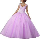 Bride Princess Fantasy Chic V-Neck Puffy Wedding Dress（Processing time need 3-6 days）