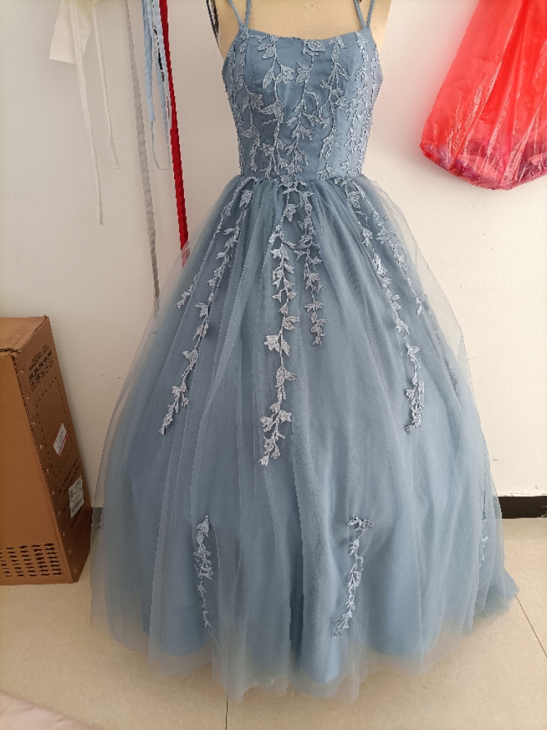 Women summer lace applique party dance evening dress(processing time 4-5 days)