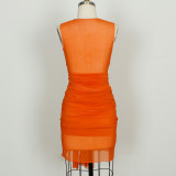 Women sexy mesh dress