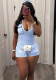 Women's Casual Washed Cargo Shorts