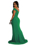Sexy fashion nightclub wrap chest slit women's dress
