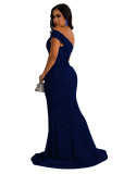 Sexy fashion nightclub wrap chest slit women's dress