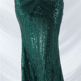 Elegant Luxury Sequins Evening Dress