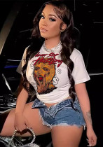 Fashion Printed Short-Sleeved T-Shirt Women's Clothing Fashion Printed Short-Sleeved T-Shirt Women's Clothing